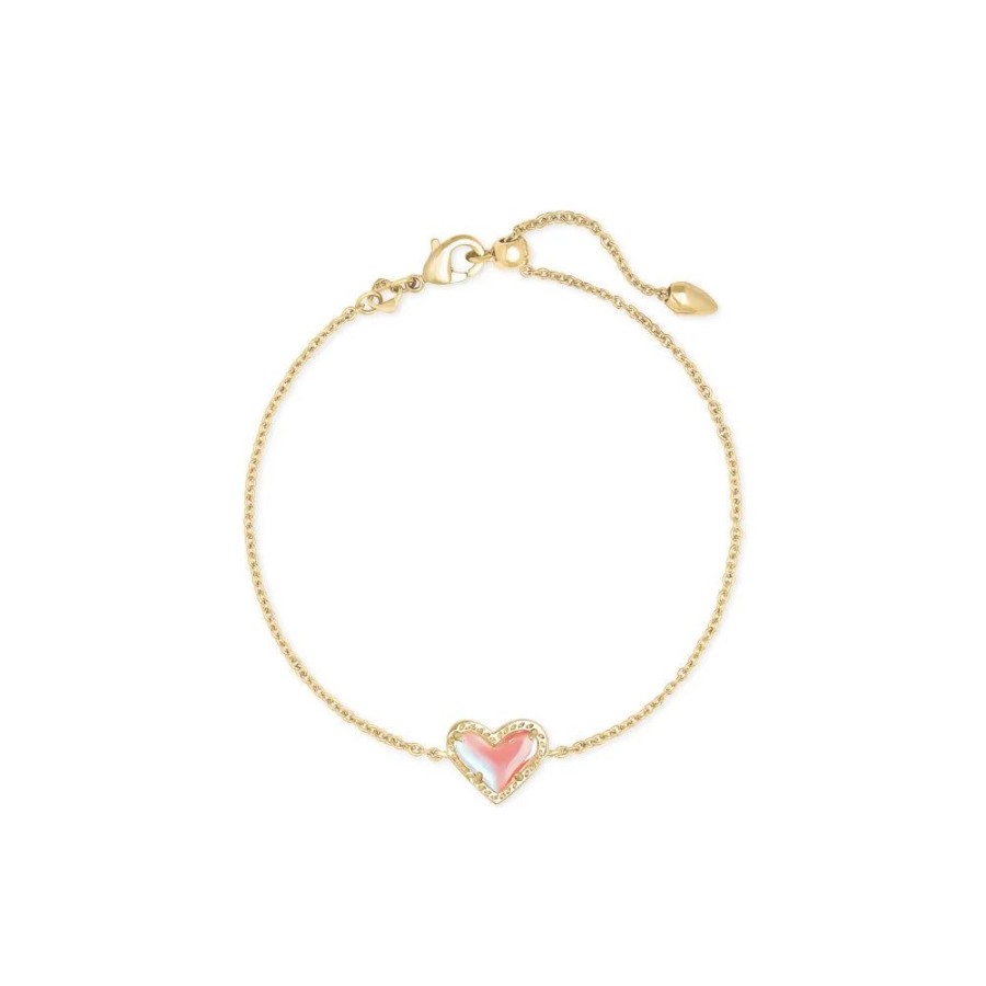 Jewelry Kendra Scott | Kendra Scott Ari Heart Gold Chain Bracelet