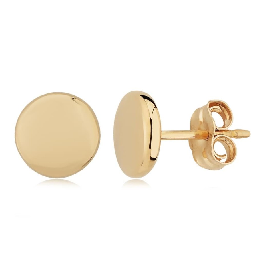 Jewelry Smyth Jewelers | 14K 8Mm Flat Round Stud Earrings