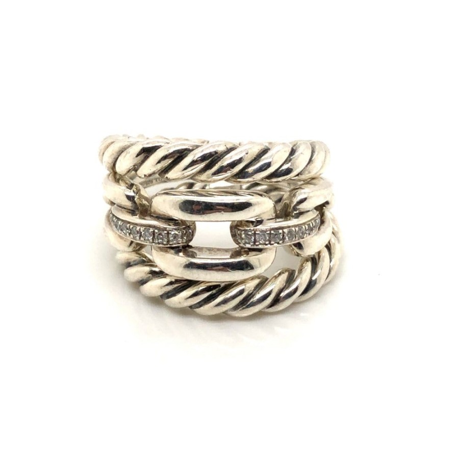 Jewelry Smyth Jewelers | Estate David Yurman Sterling Silver Stackable Triple Ring