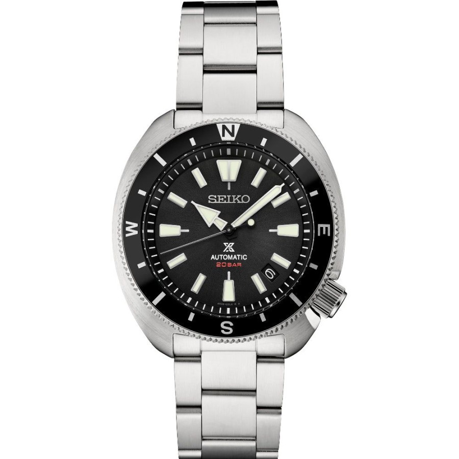 Timepieces Seiko | Seiko Prospex Land Black Dial Compass Bezel Automatic Srph17