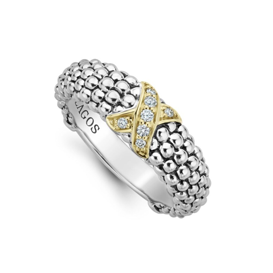 Jewelry Lagos | Lagos Two Tone Caviar Lux Ring