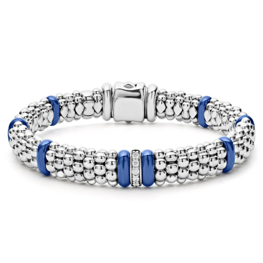 Jewelry Lagos | Lagos Blue Caviar Single Station Diamond Bracelet