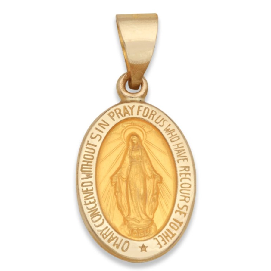 Jewelry Smyth Jewelers | 14Y Hollow Yellow Gold Miraculous Medal