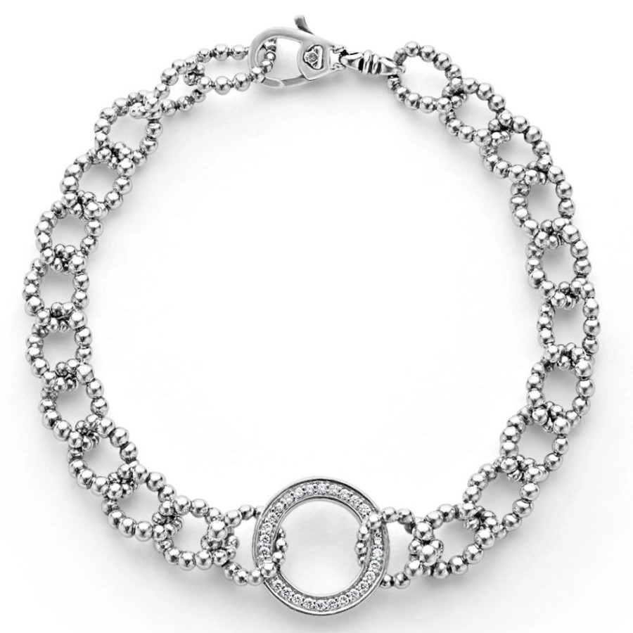 Jewelry Lagos | Lagos Diamond Circle Link Bracelet