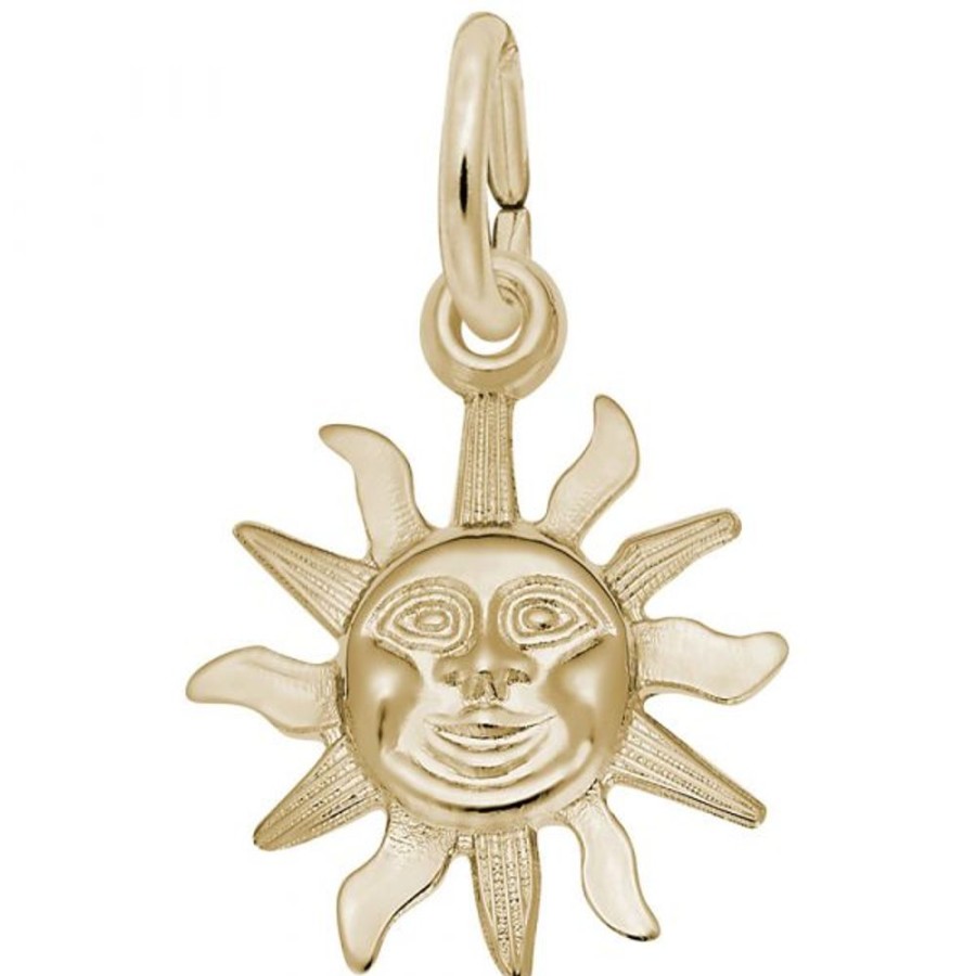 Jewelry Rembrandt | 14K Gold Starburst Sun Charm