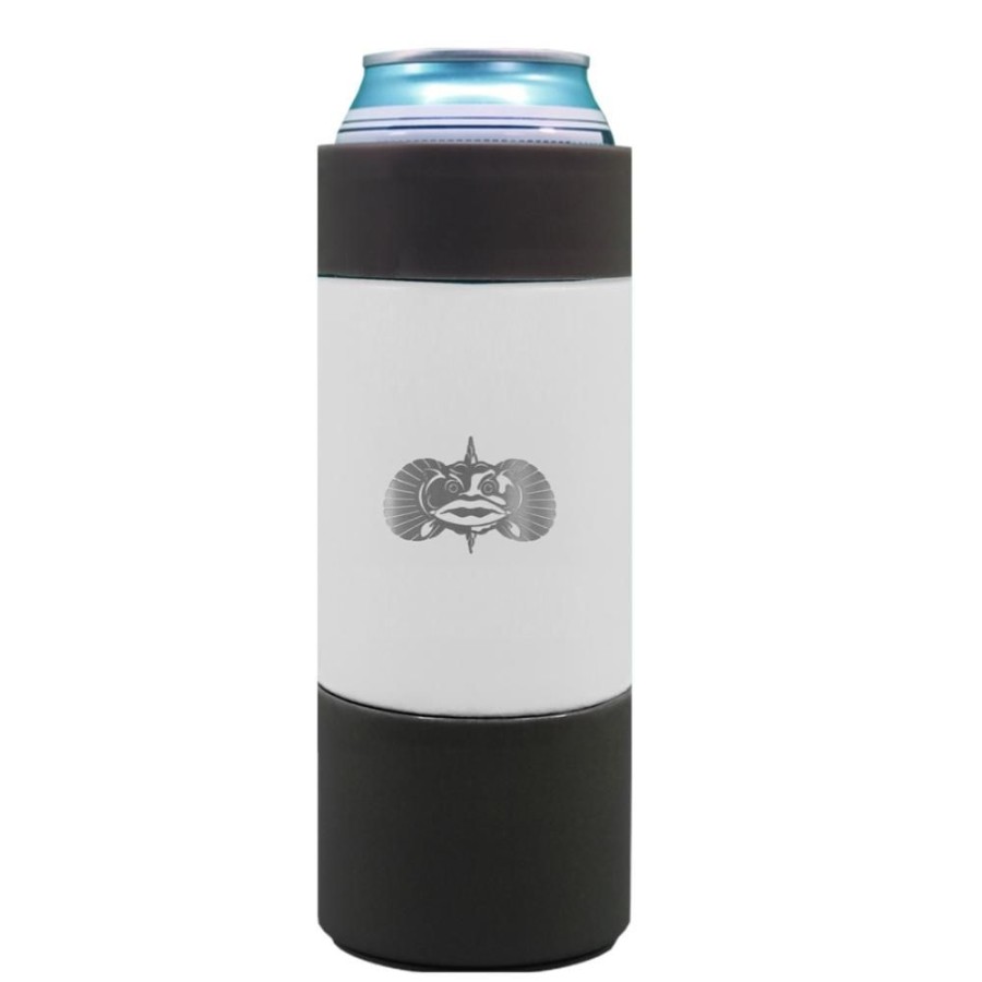 Gifts Toadfish | Toadfish Non-Tipping Slim Can Cooler - White