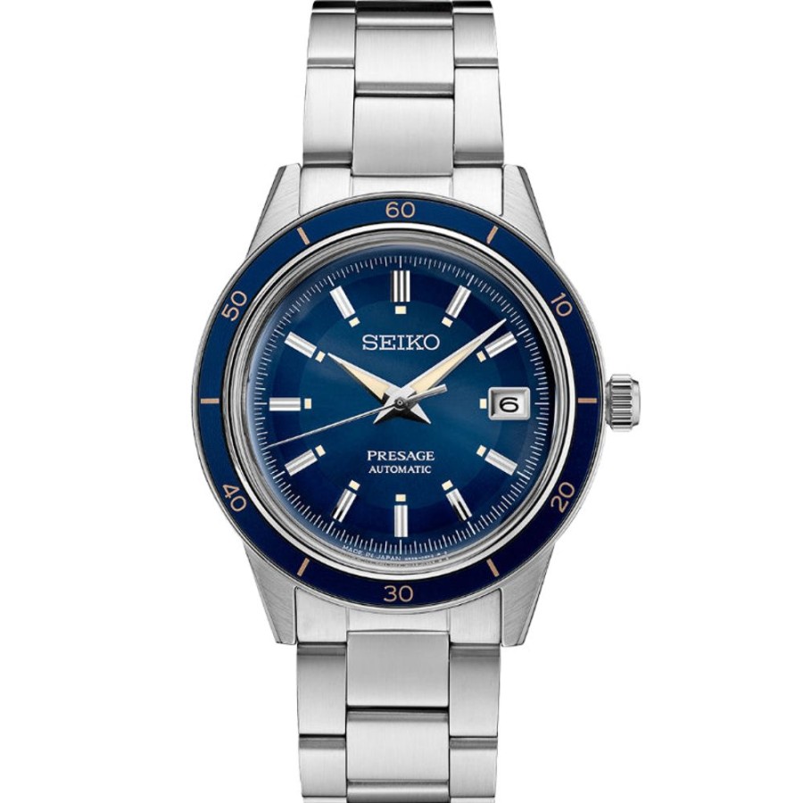 Gifts Seiko | Seiko Presage Style '60S Collection Blue Automatic Srpg05