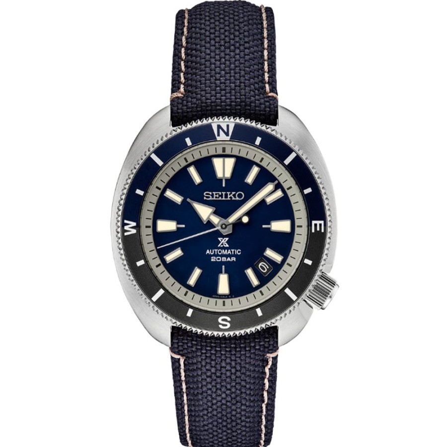 Gifts Seiko | Seiko Prospex Land 43Mm Blue Dial With Compass Bezel Automatic Srpg15