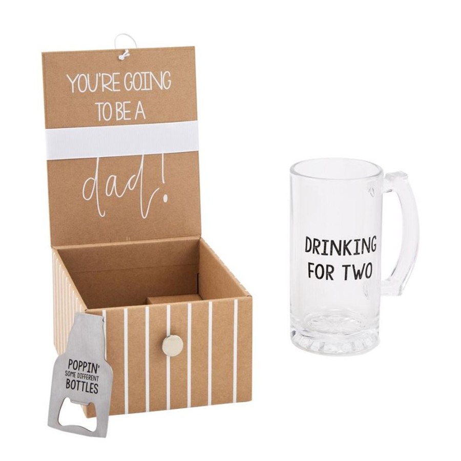 Gifts Mud Pie | Mud Pie Dad Beer Baby Announcement Gift Set