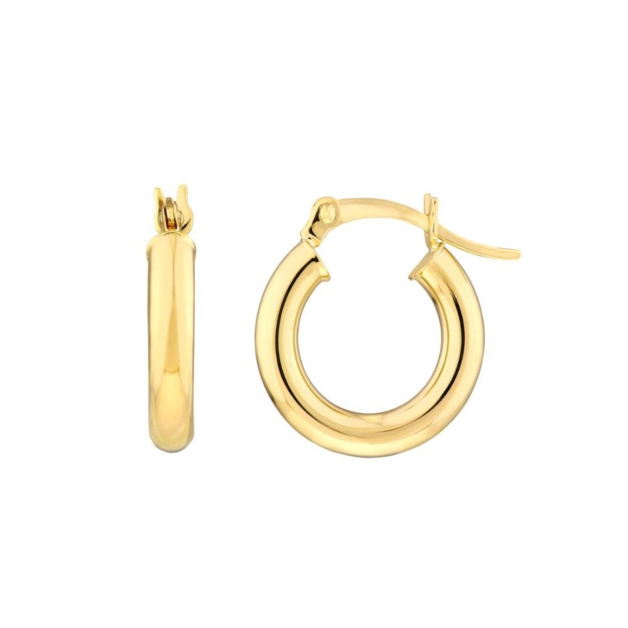 Jewelry Smyth Jewelers | 14K Gold Round Tube Hoop Earrings