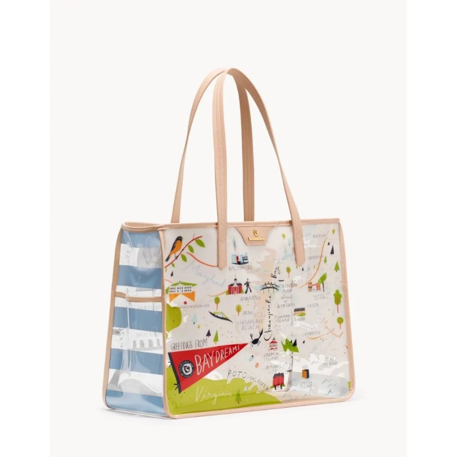 Gifts Spartina | Spartina Bay Dreams Clear Beach Tote