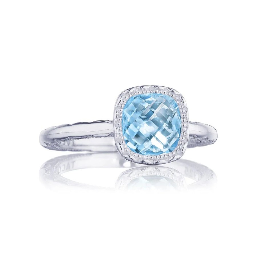 Jewelry Tacori | Tacori Silver Crescent Embrace Gemstone Ring