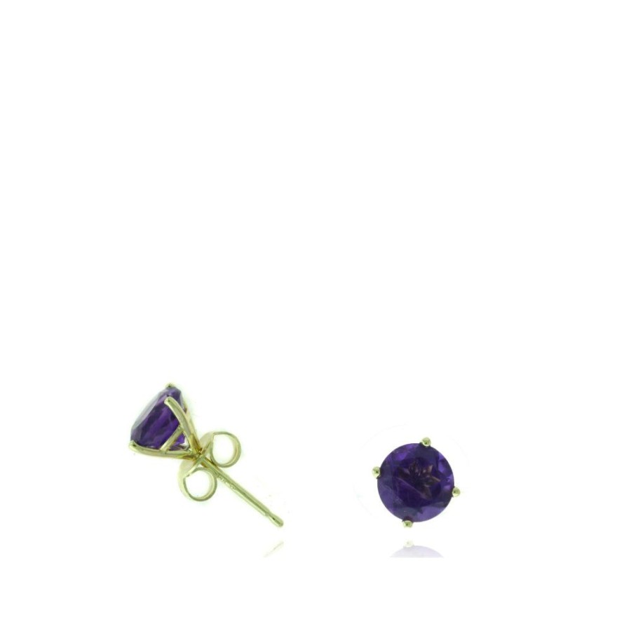 Jewelry Smyth Jewelers | 14K Yellow Gold 6Mm Gemstone Stud Earrings