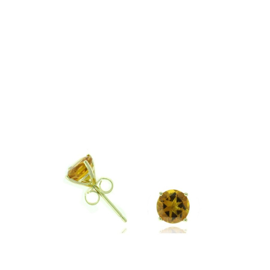 Jewelry Smyth Jewelers | 14K Yellow Gold 6Mm Gemstone Stud Earrings