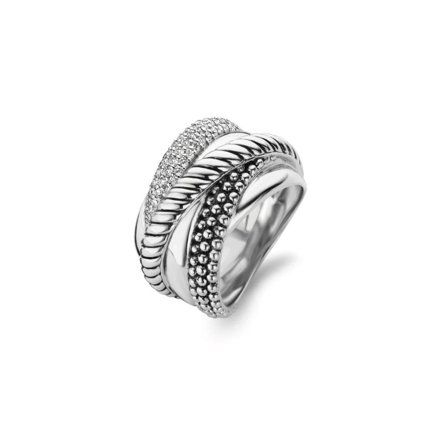 Jewelry TI SENTO - Milano | Ti Sento Six Layer Stacked Ring