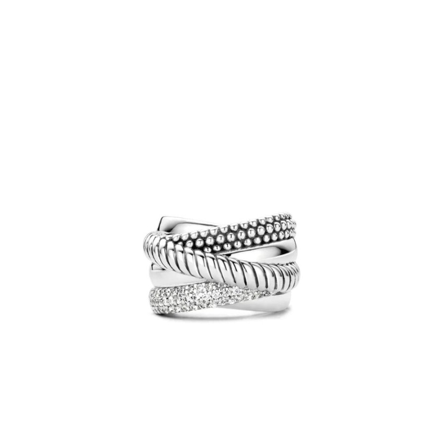 Jewelry TI SENTO - Milano | Ti Sento Six Layer Stacked Ring