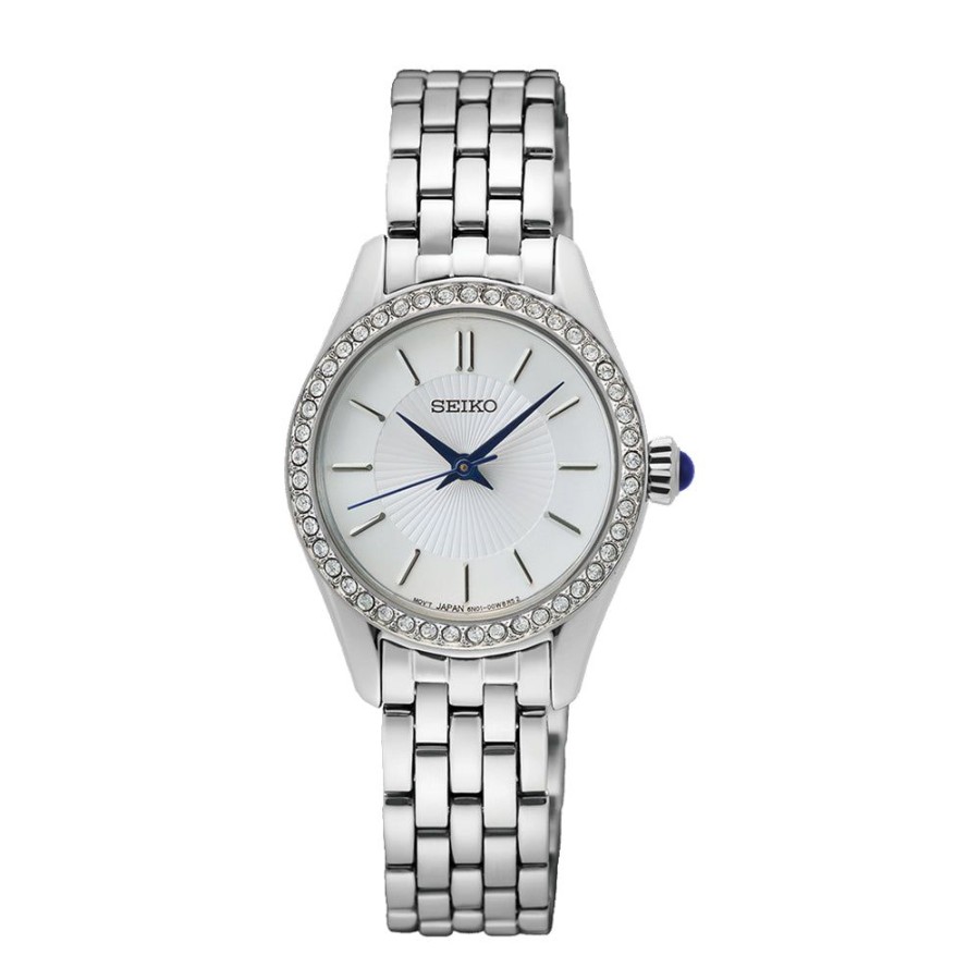 Timepieces Seiko | Seiko Crystals Ladies 26Mm Quartz Watch