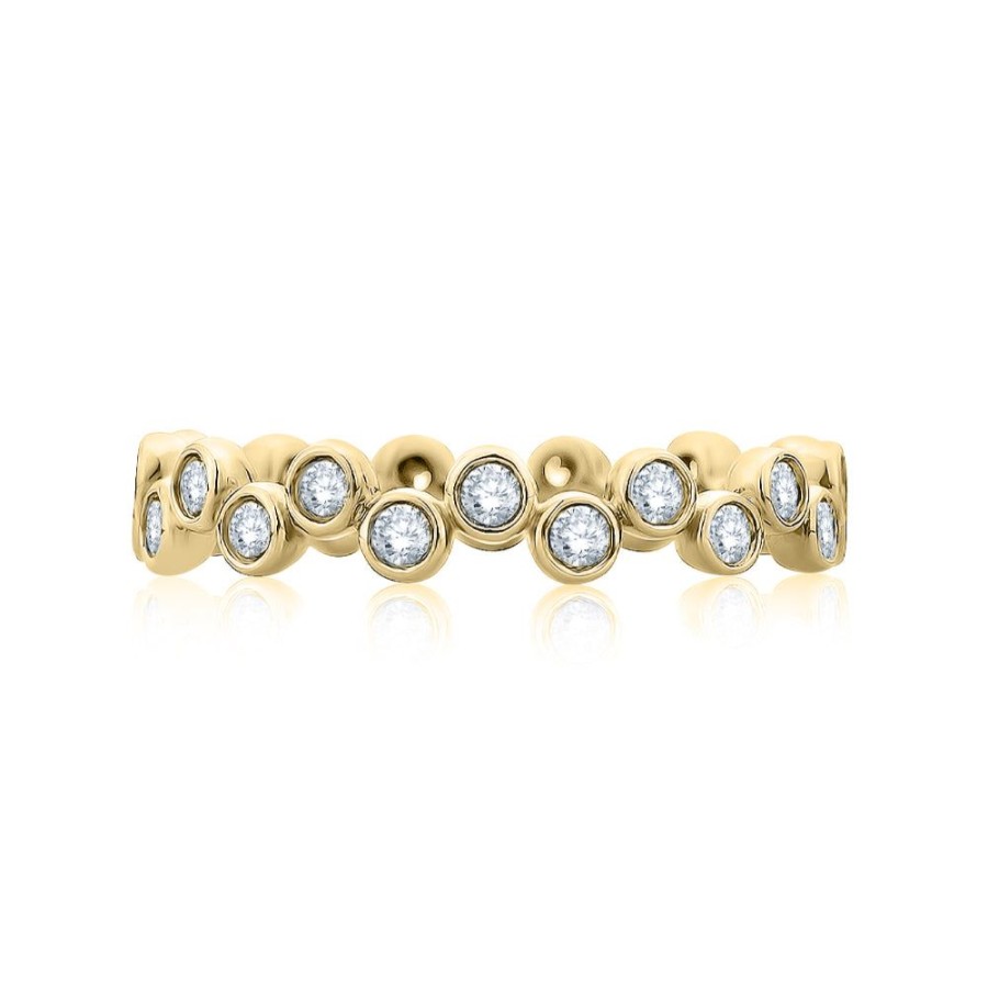 Jewelry A. JAFFE | A. Jaffe Intricate Bubble Diamond Band