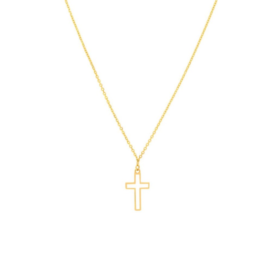 Jewelry Smyth Jewelers | 14K Enamel Cross Pendant Necklace