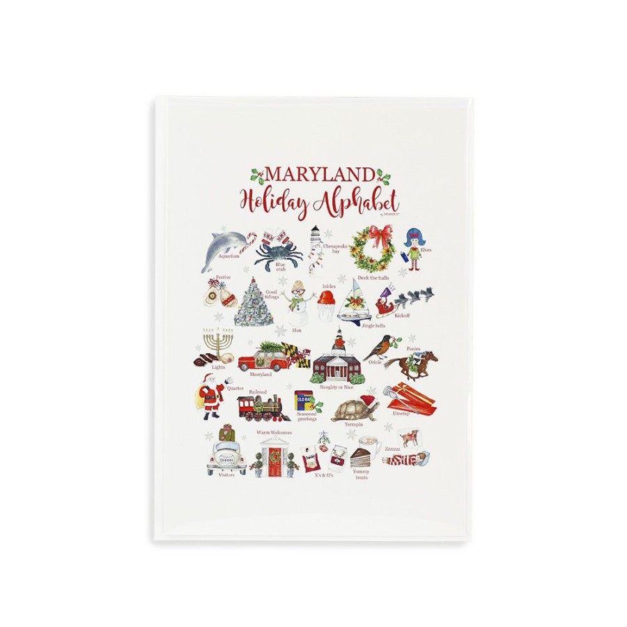 Gifts Dishique | Dishique Maryland Holiday Greeting Card