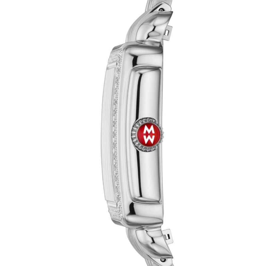 Timepieces Michele | Michele Deco Madison Mid Stainless Diamond Watch