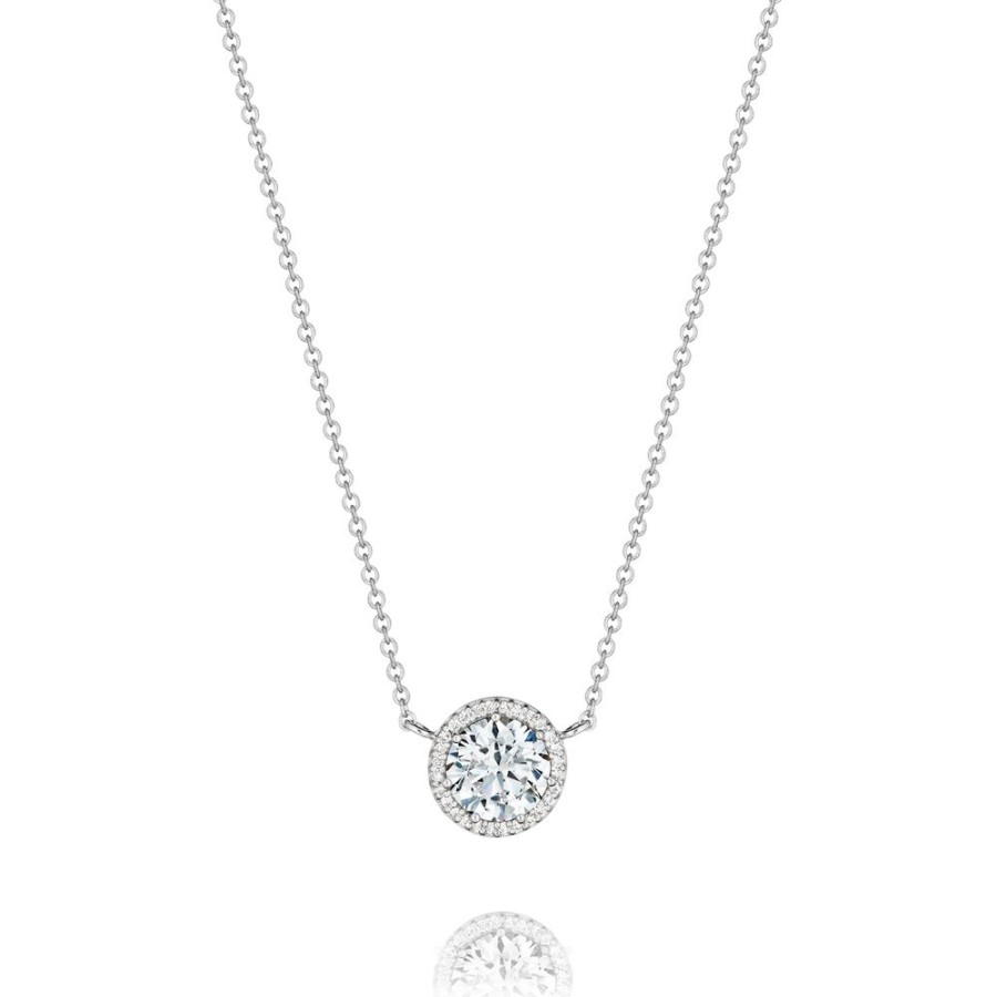 Jewelry Tacori | Tacori Bloom Diamond Necklace 14Kt White Gold