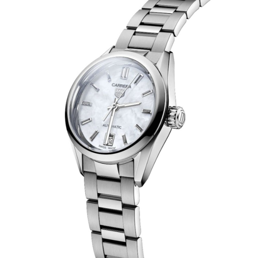 Timepieces TAG Heuer | Tag Heuer Carrera 29Mm Automatic - White Mop/Steel