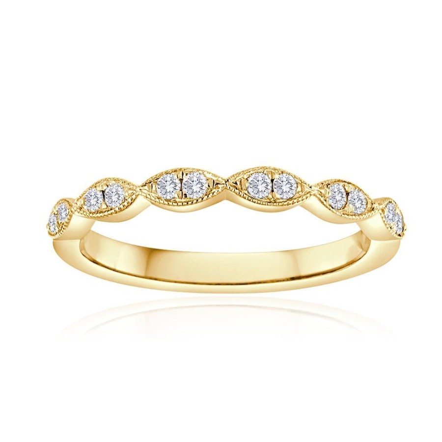 Jewelry Smyth Jewelers | 14Kt Yellow Gold Navette Diamond Ring