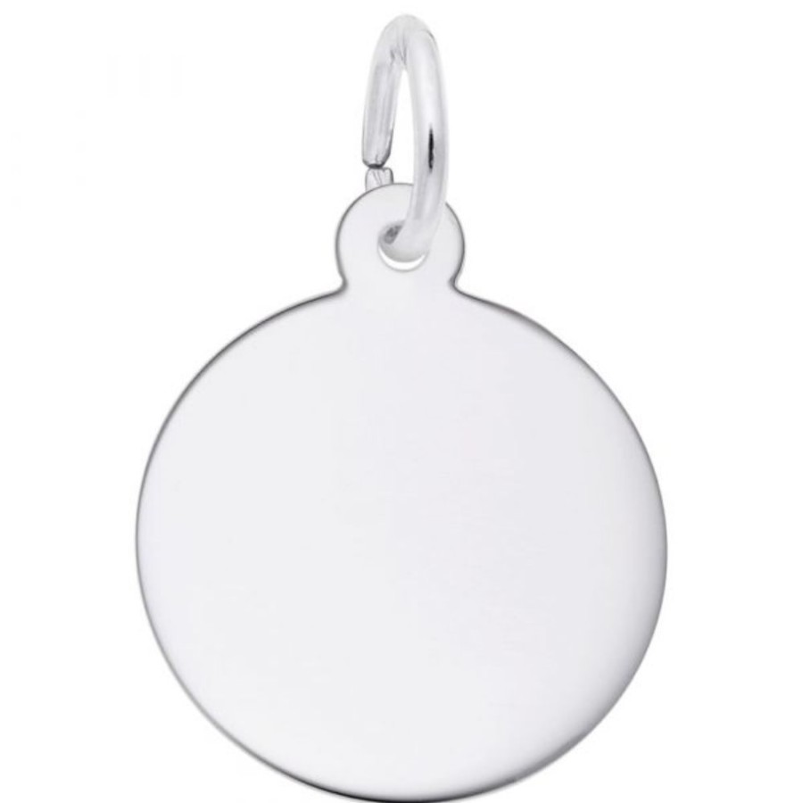 Jewelry Rembrandt | Sterling Silver Petite Round Disc Charm