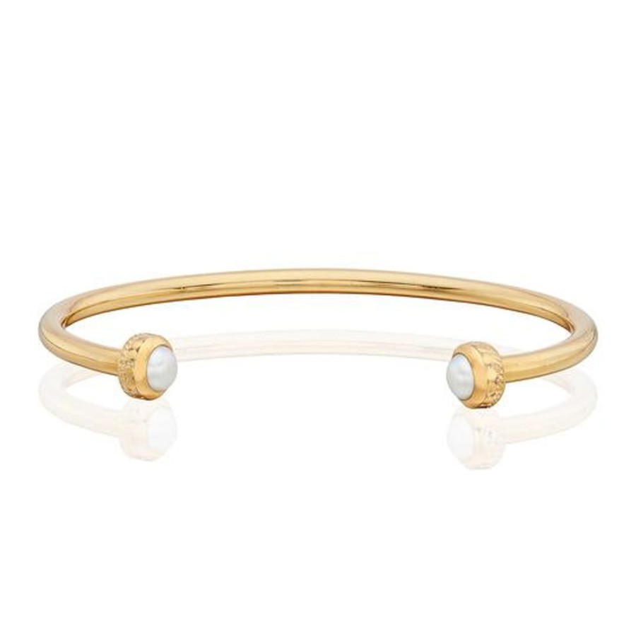 Jewelry Anna Beck | Anna Beck Smooth Open Pearl Cuff Bracelet